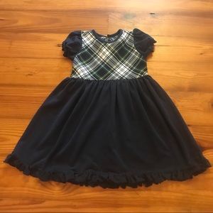 Girls plaid dress 💚💙